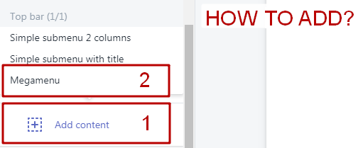 Create Simple submenu with title