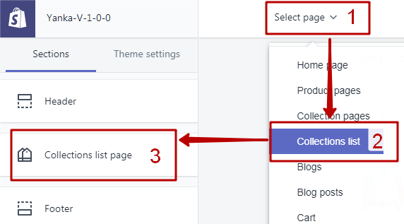 Listing Page Section