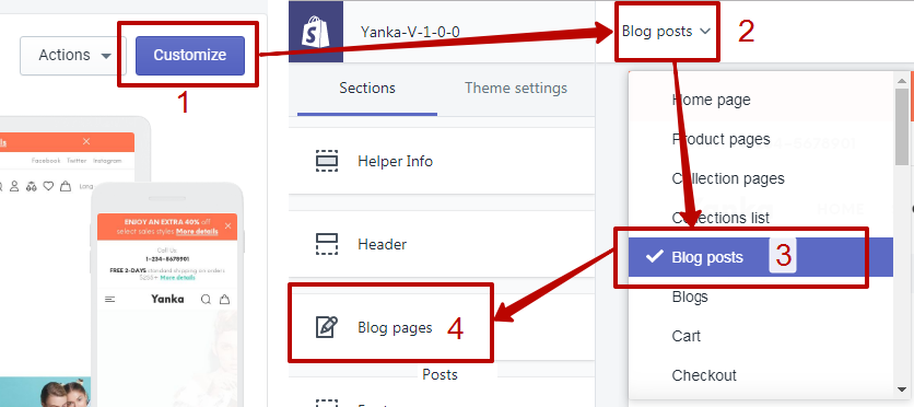 Blog article section