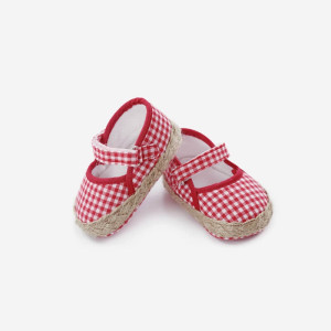 Red baby shoes