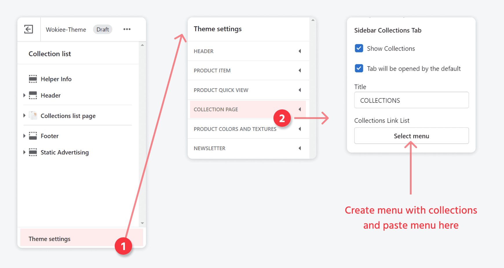 Page edit settings