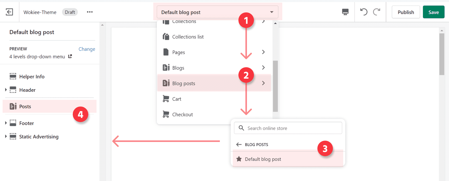 Blog article section