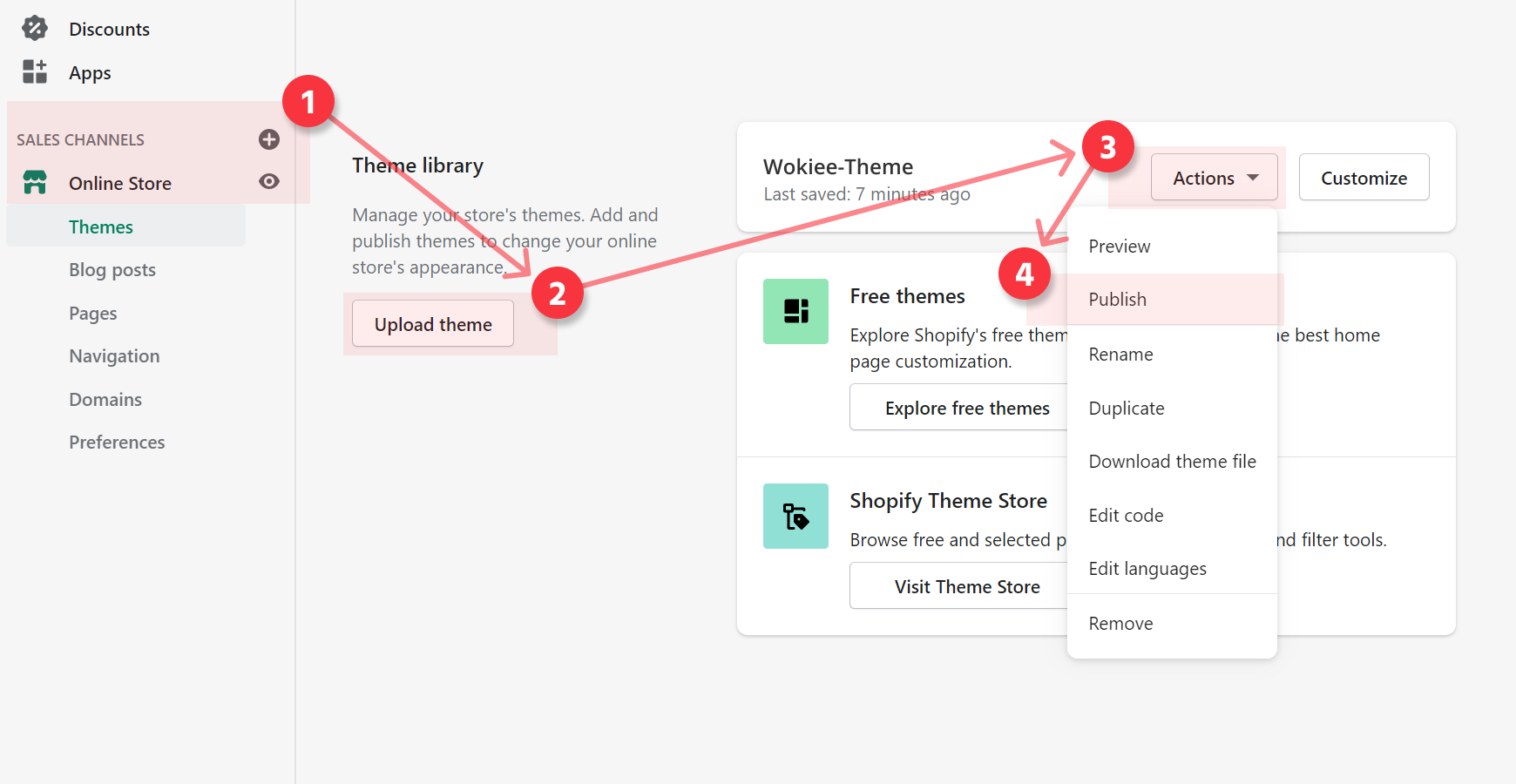 Install theme