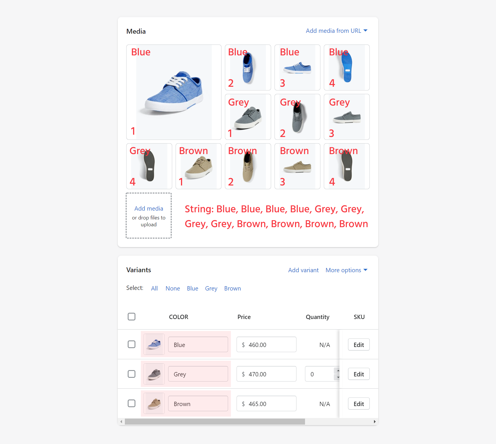 product page