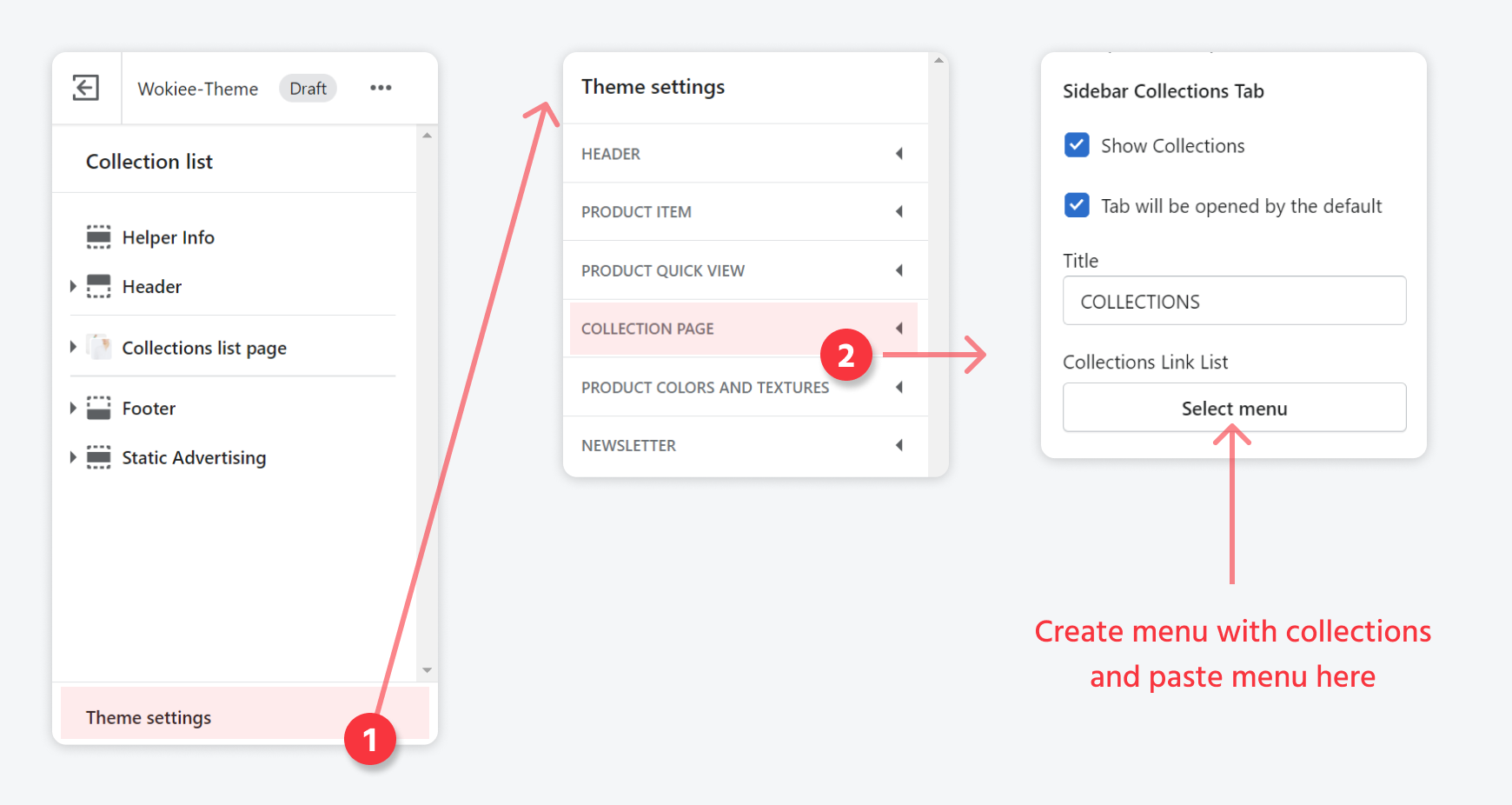 Page edit settings