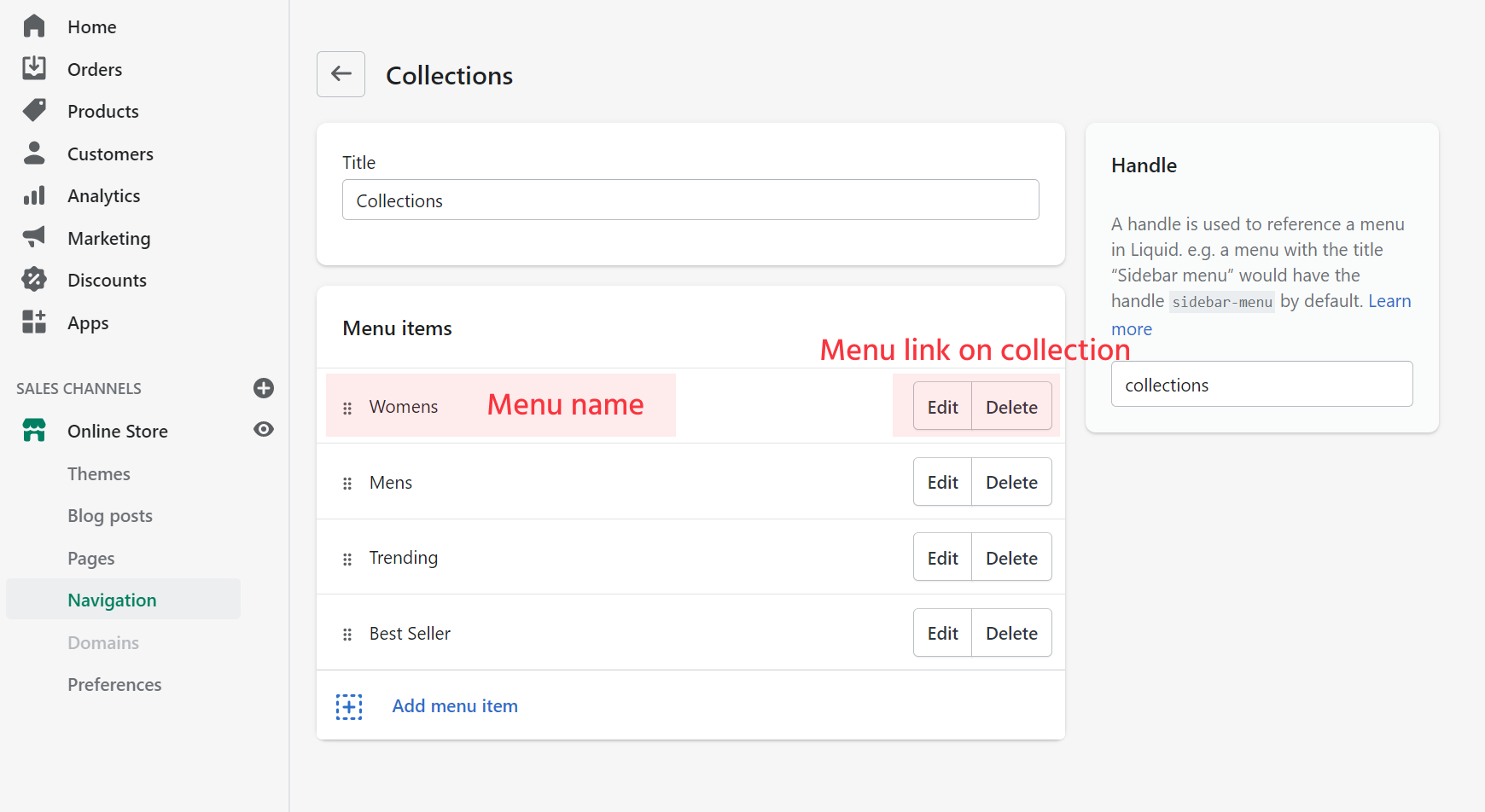 Page edit settings