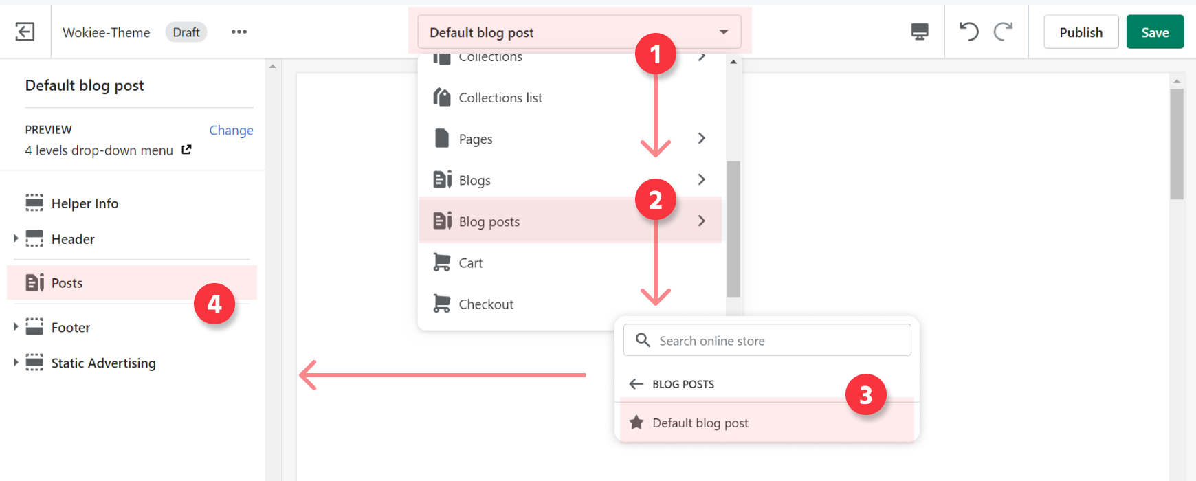 Blog article section