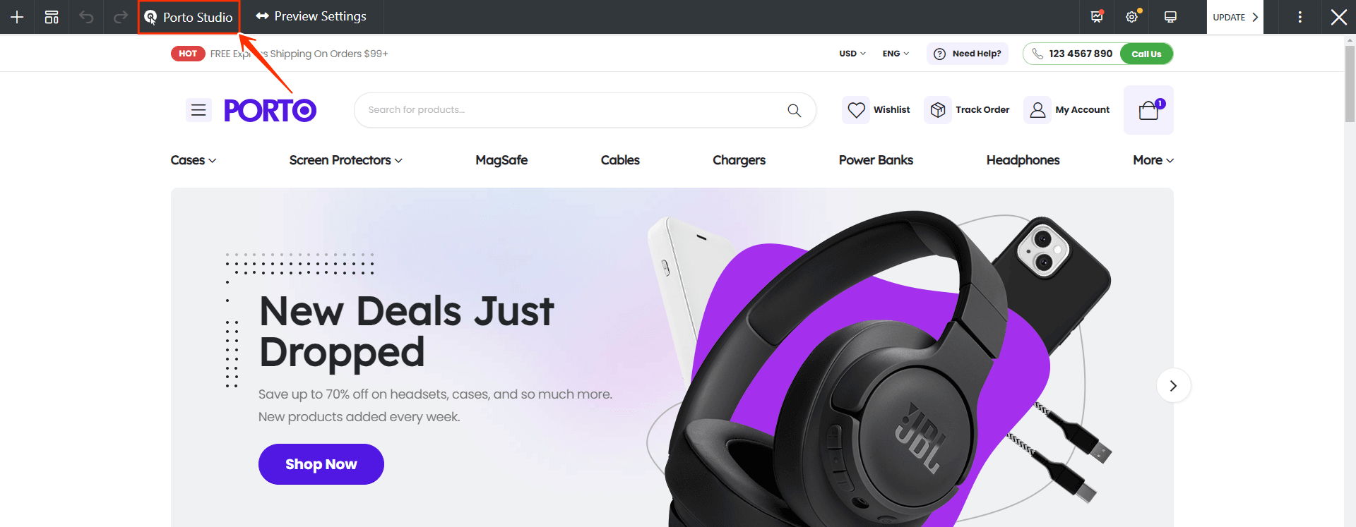 Porto Studio with Page Builder - Porto Documentation