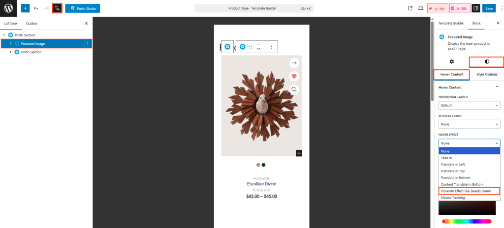 Hover Dir effects - Porto Documentation