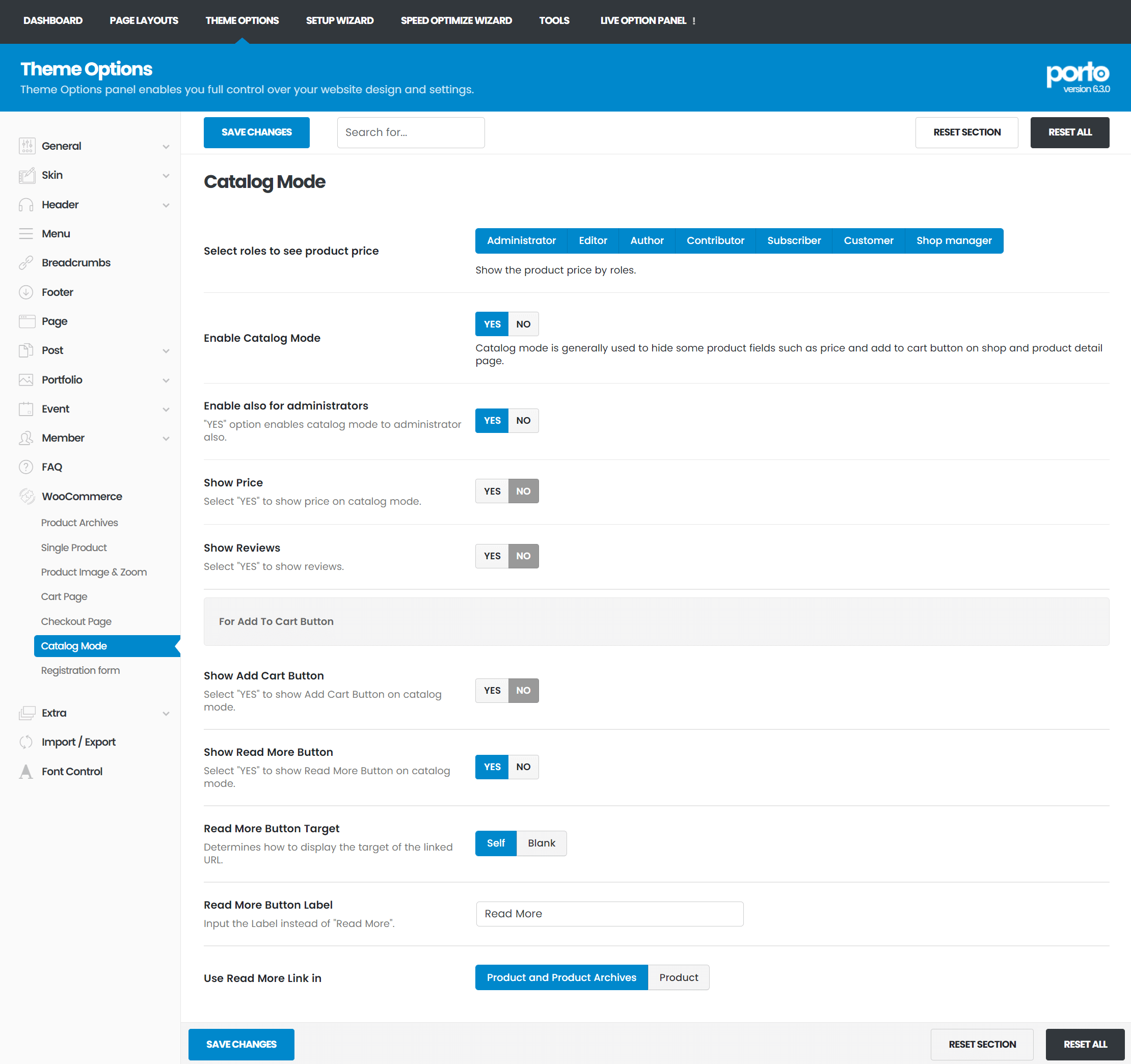 Catalog Option