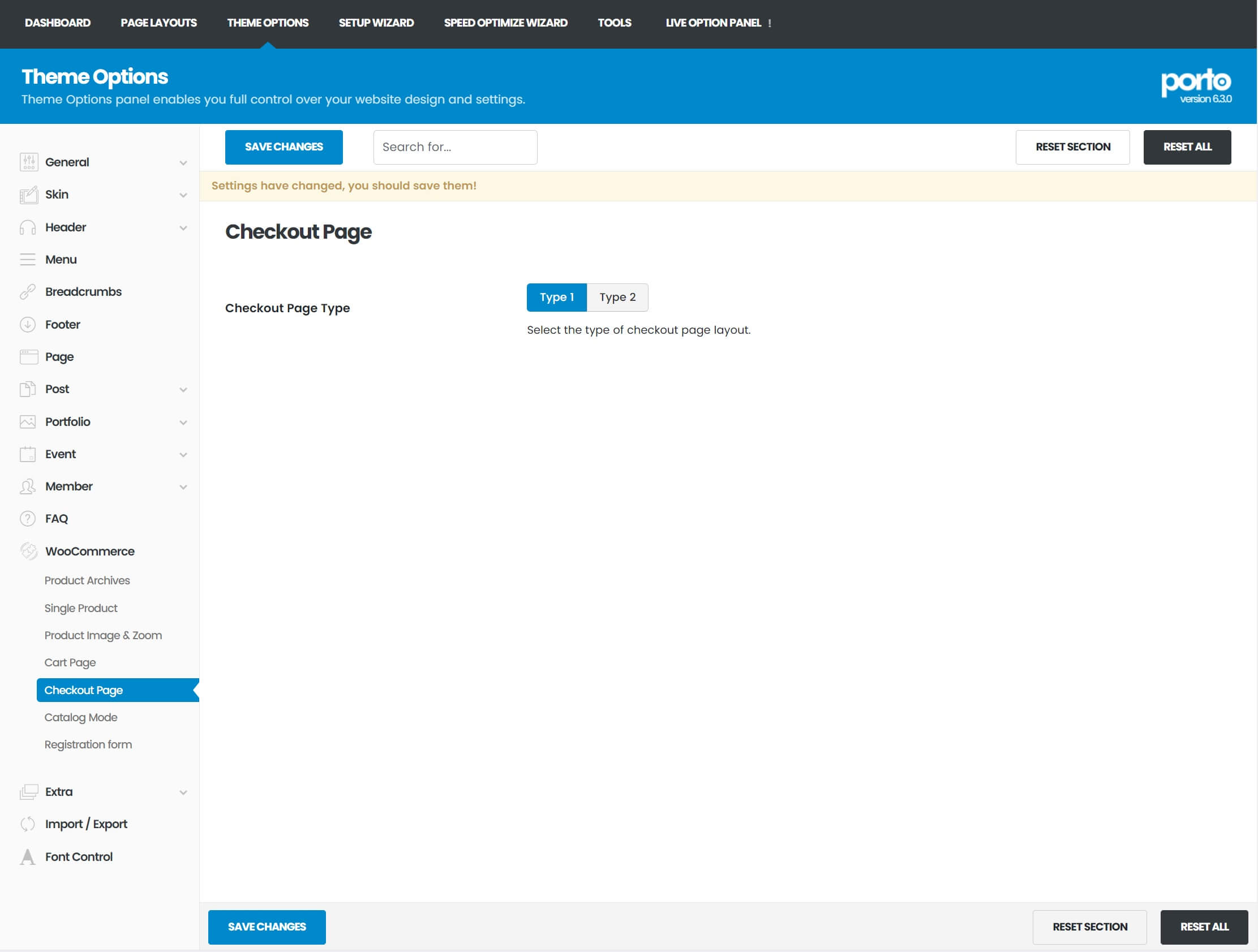 Checkout Page