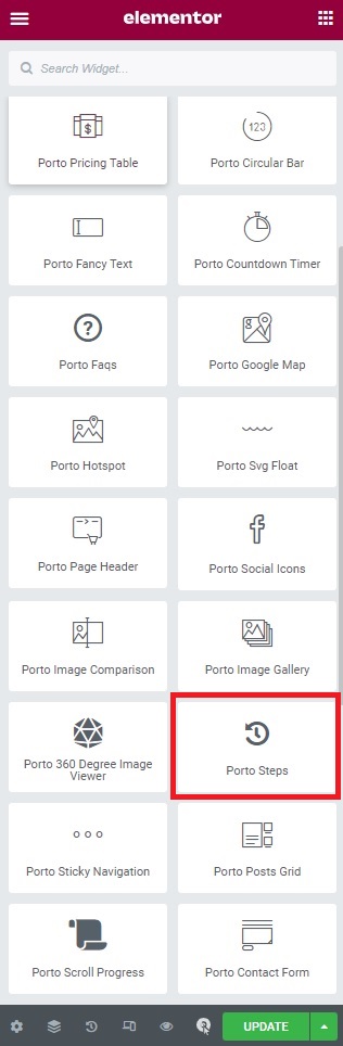 Elementor Step Widget