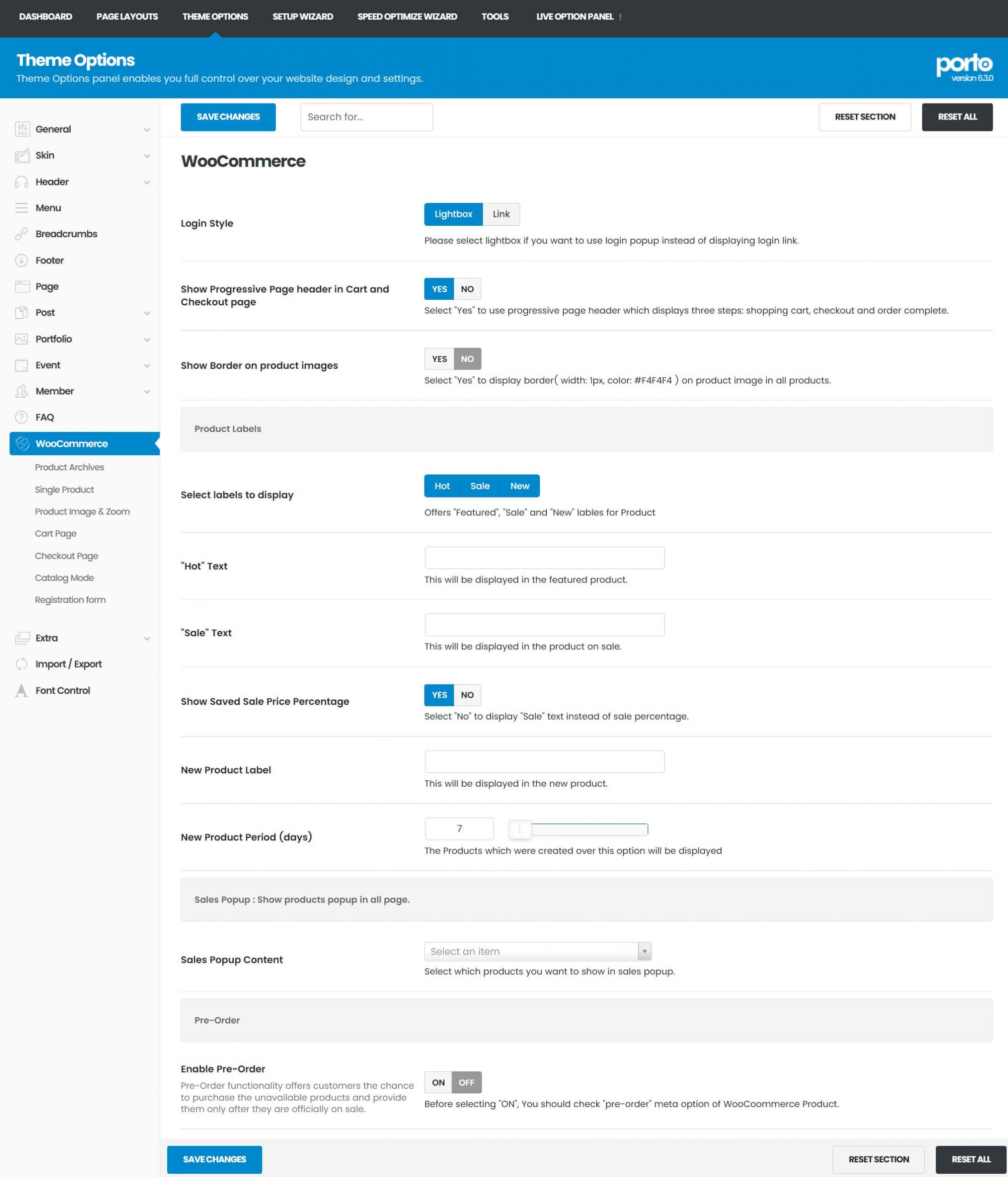WooCommerce Option