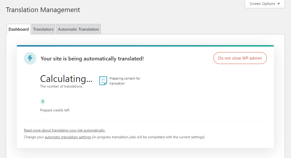 Translate the site