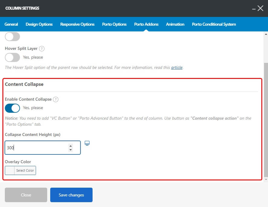 Row Options