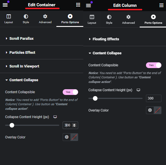 Container Option