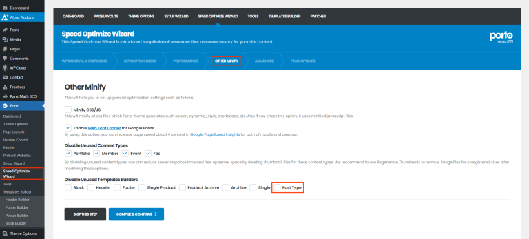 Post Type Builder - Required Settings & Configuration - Porto Documentation