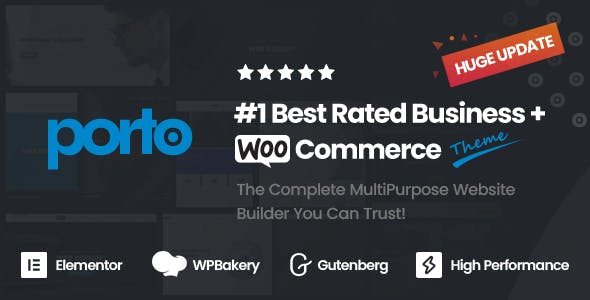 Porto WordPress Theme - most powerful, customizable, and user-friendly WordPress theme with WooCommerce & website builder for building modern sites - High performance, quality & mobile optimized, Full Site Editing, Post Type Builder, WPBakery, Elementor and Gutenberg ready