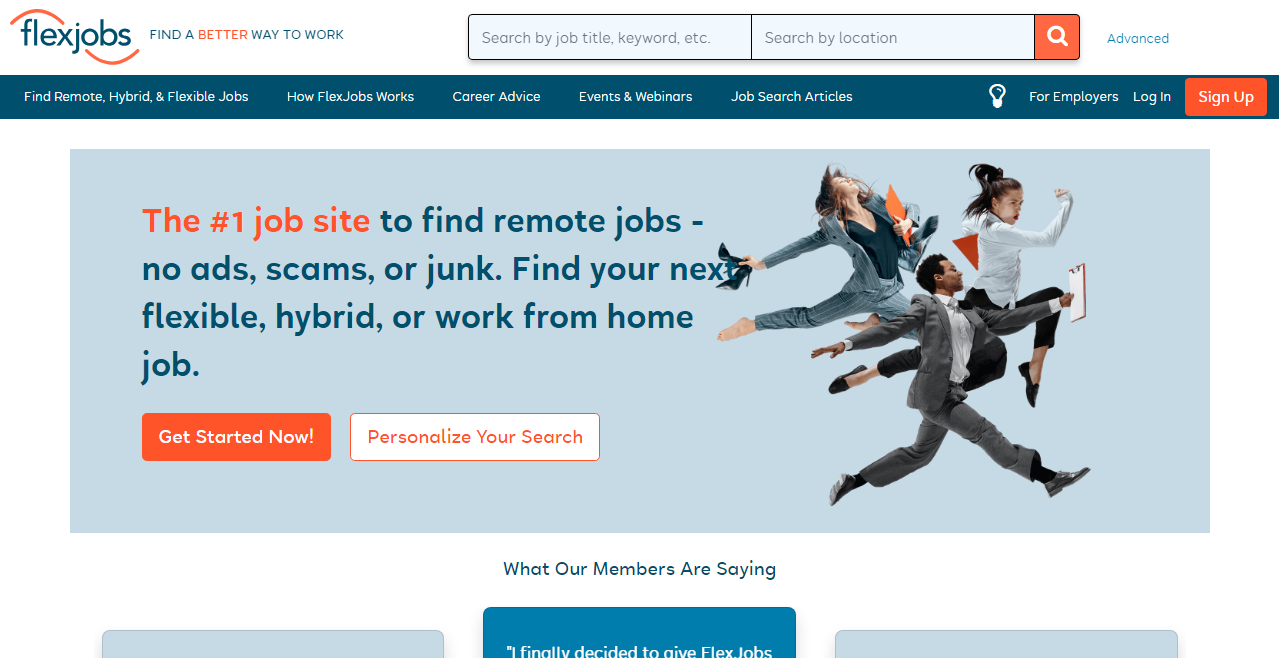 Flexjobs Freelance Website