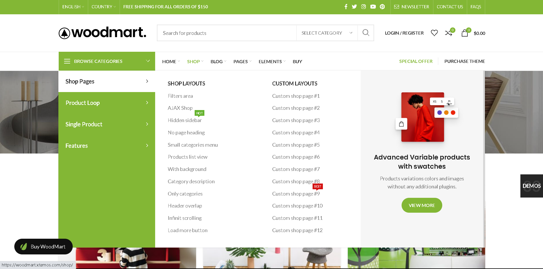 WoodMart E-Commerce Functionality