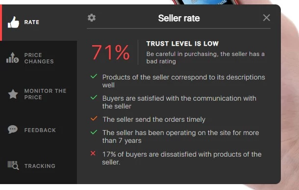 Seller Rate