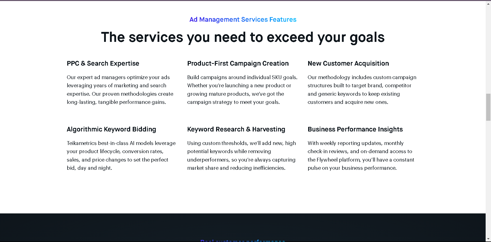 Teikametrics Features