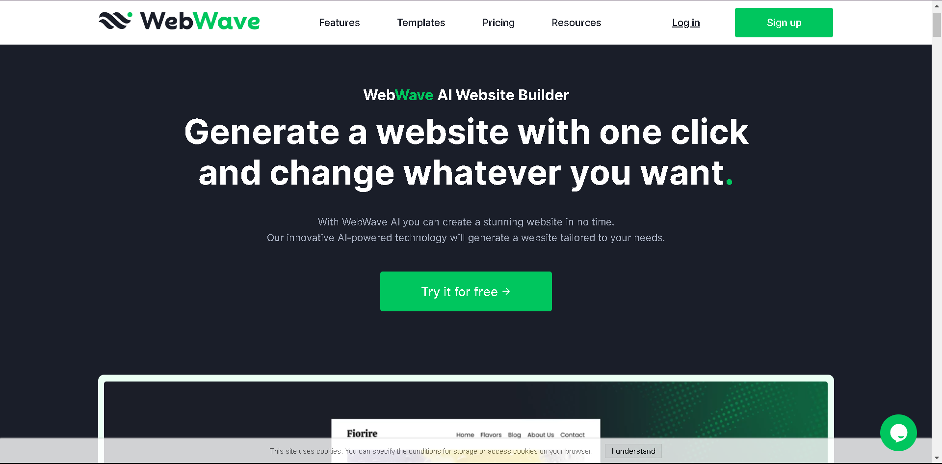 AI Website Builder For AI Web Design