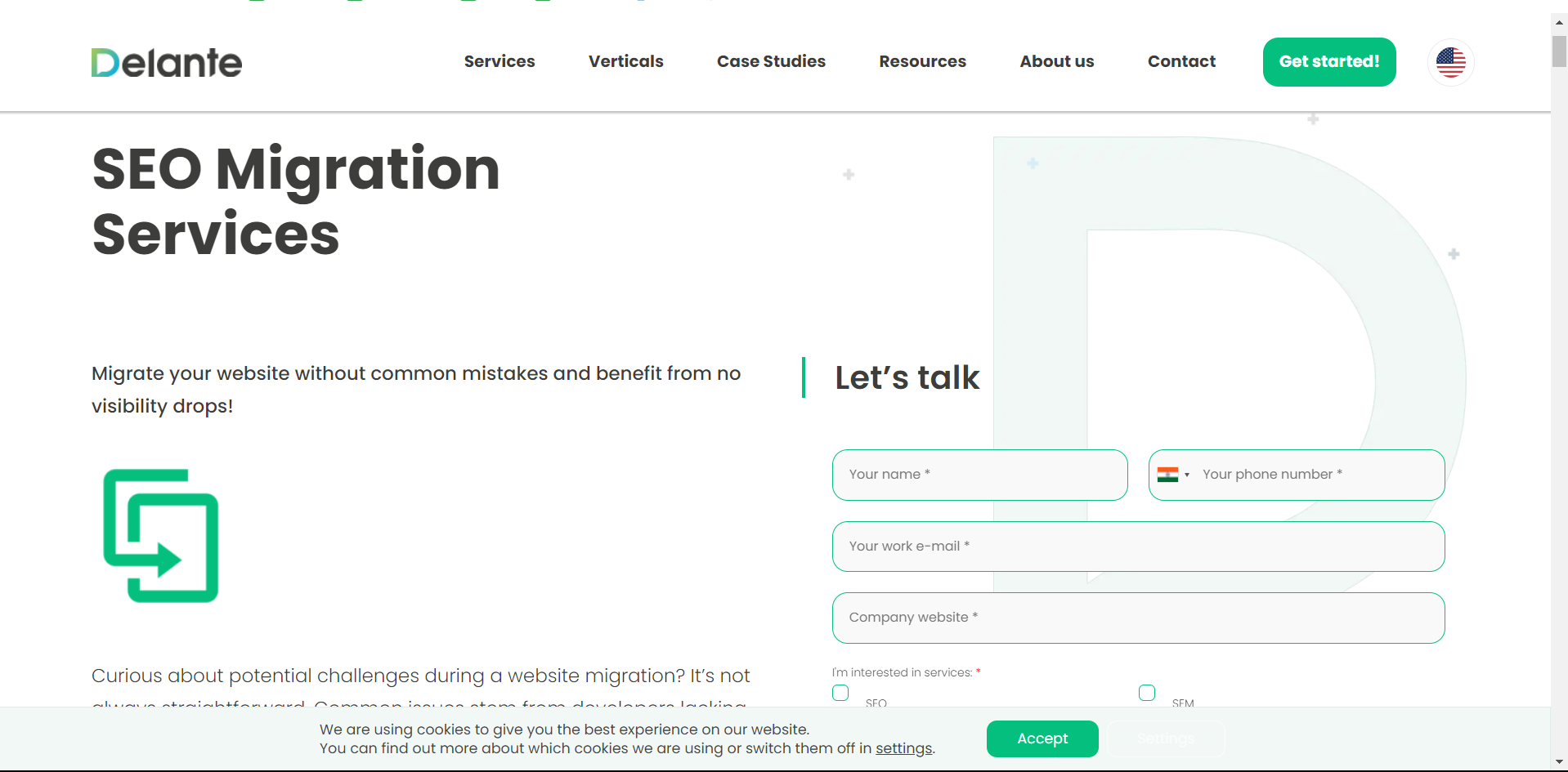 Delante's Specialized SEO Migration Services