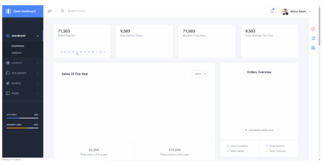 Sleek - Free Bootstrap 