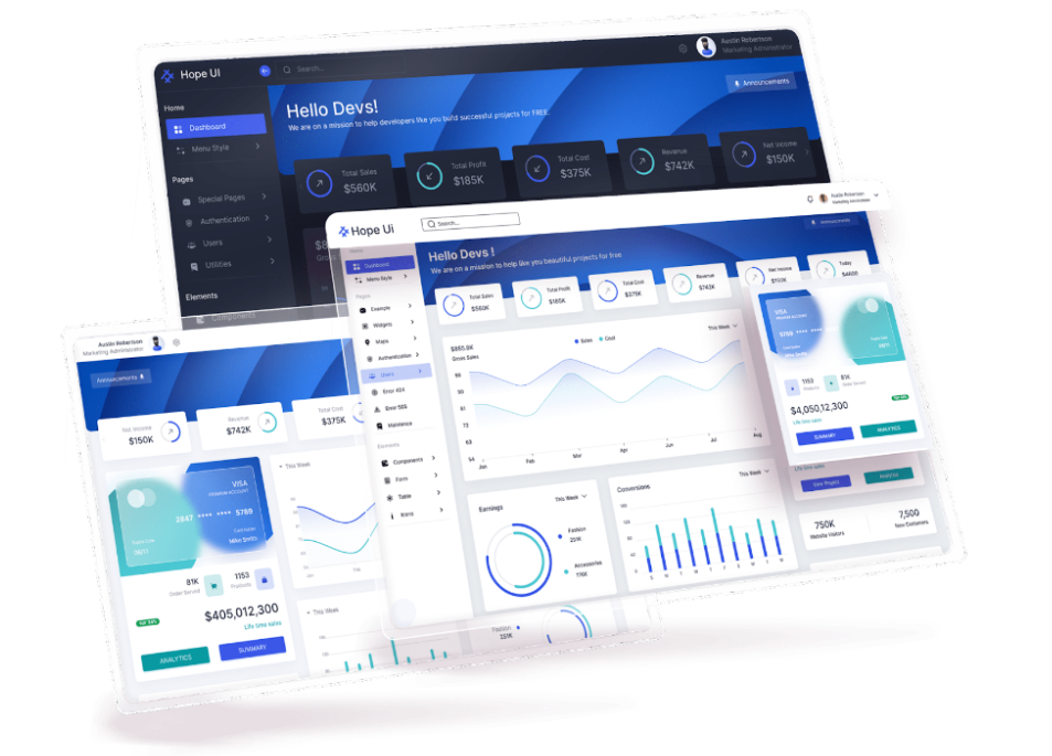 Hope UI Laravel Dashboard Template
