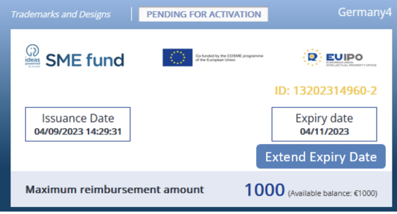 The Value of a voucher is 1000€