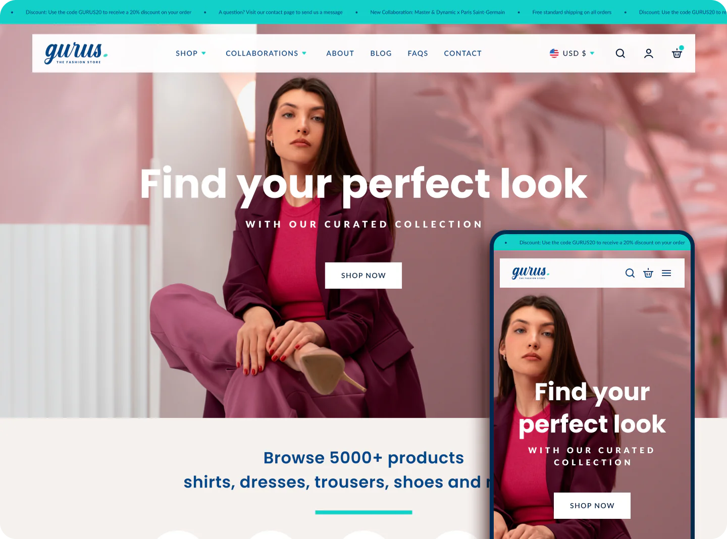 Gurus - Advanced Fashion Theme