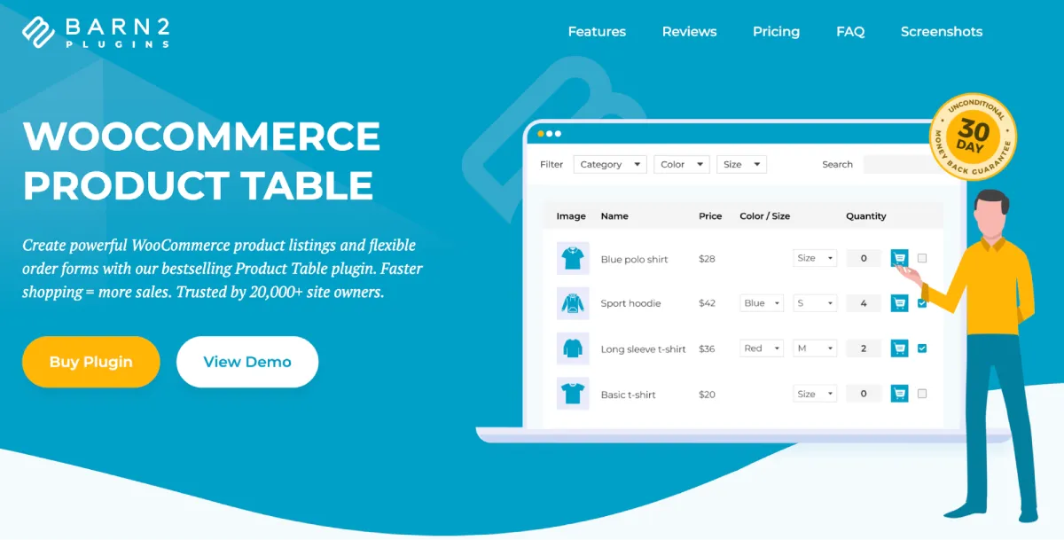 WooCommerce Product Table