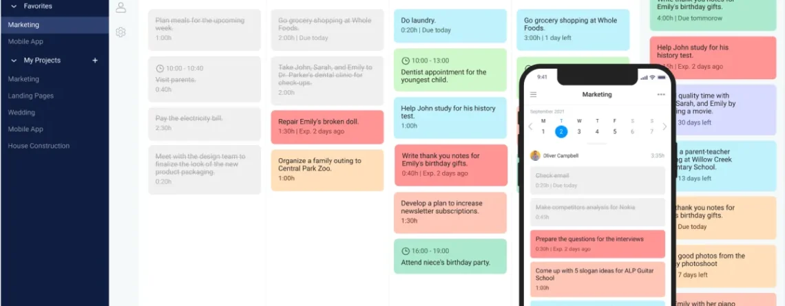 A virtual planner - the best valuable tool to keep your tasks in order