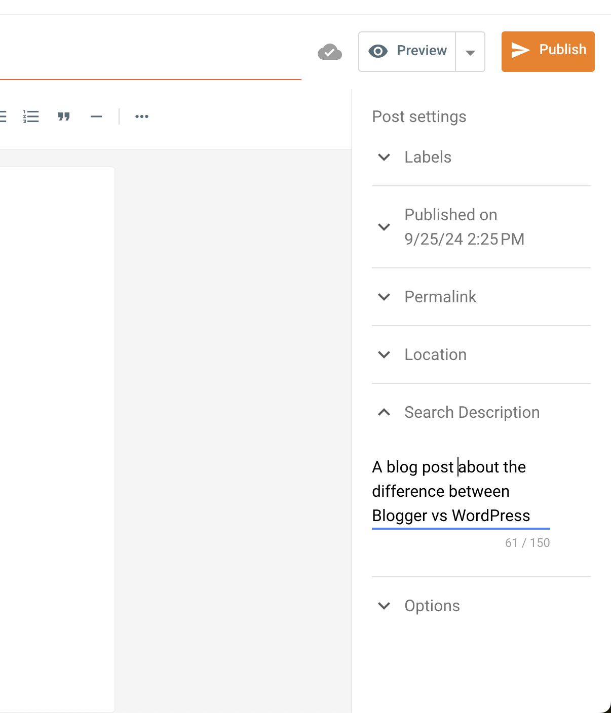 Doing SEO in Blogger