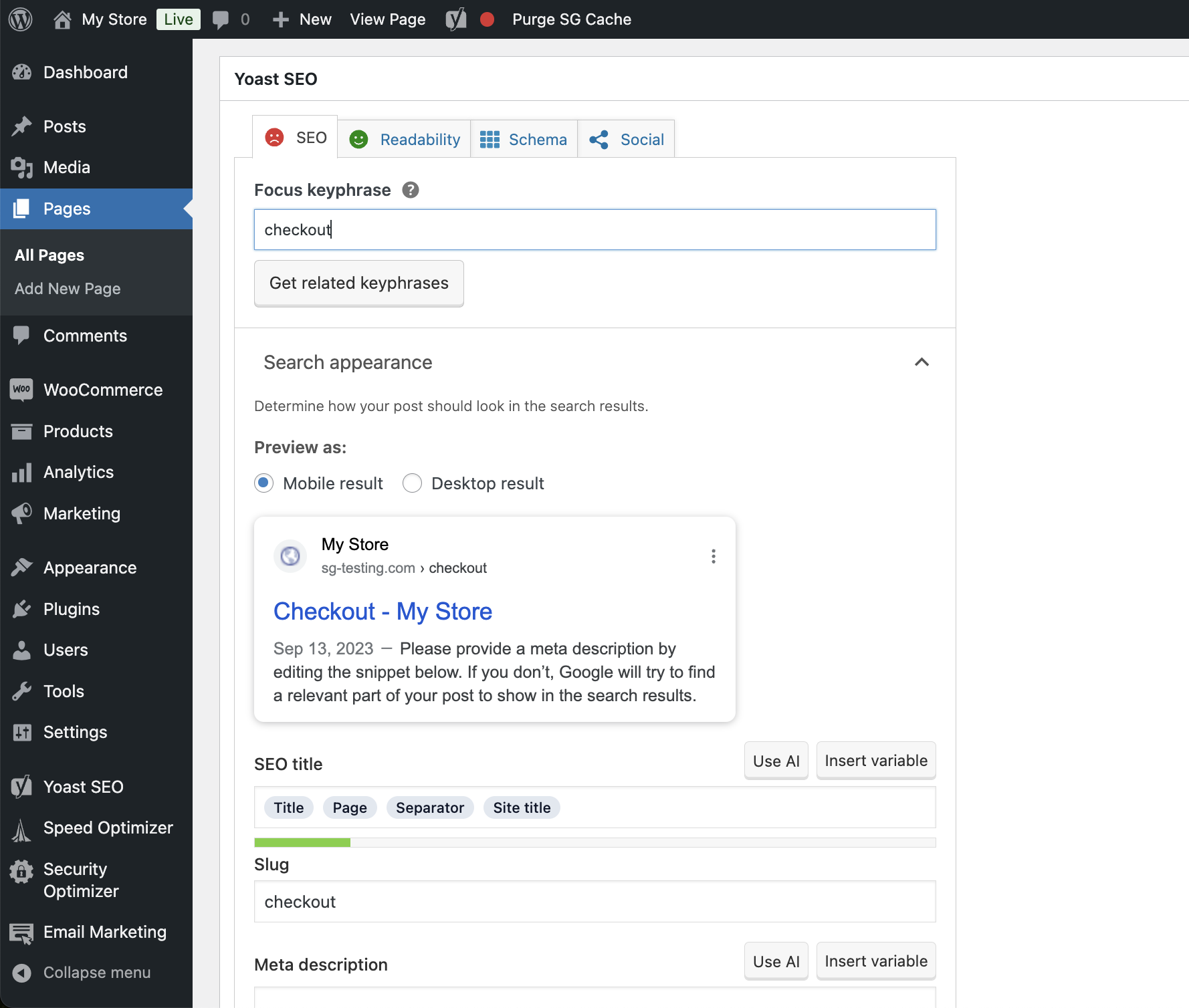 Doing SEO in WordPress