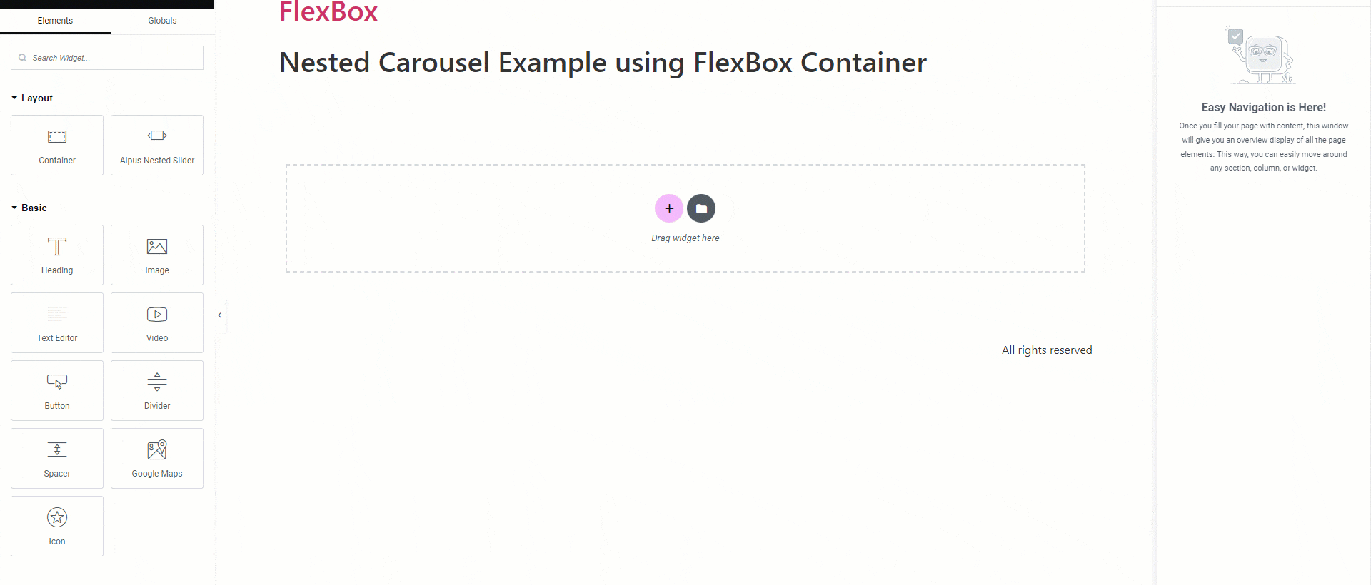 Porthotheme’s Elementor FlexBox Addon - Nested Slider. 