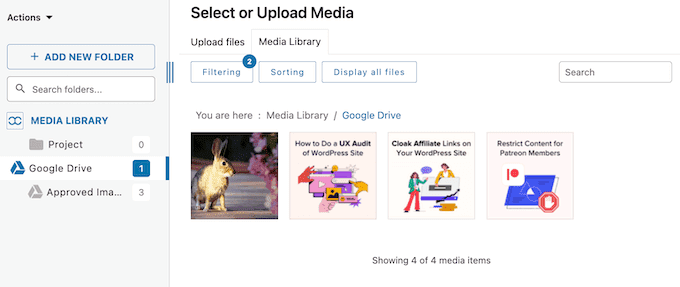 Select or upload media