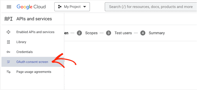 'OAuth Consent Screen'