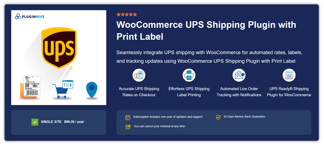 WooCommerce UPS Shipping Plugin 