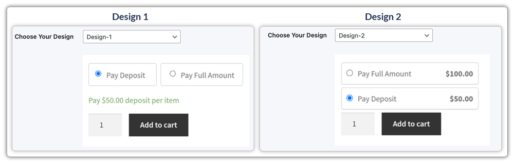 Checkout Design Options 