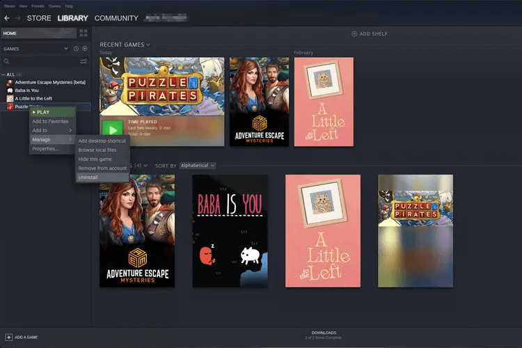 How to uninstall a Steam game using Master Uninstaller?