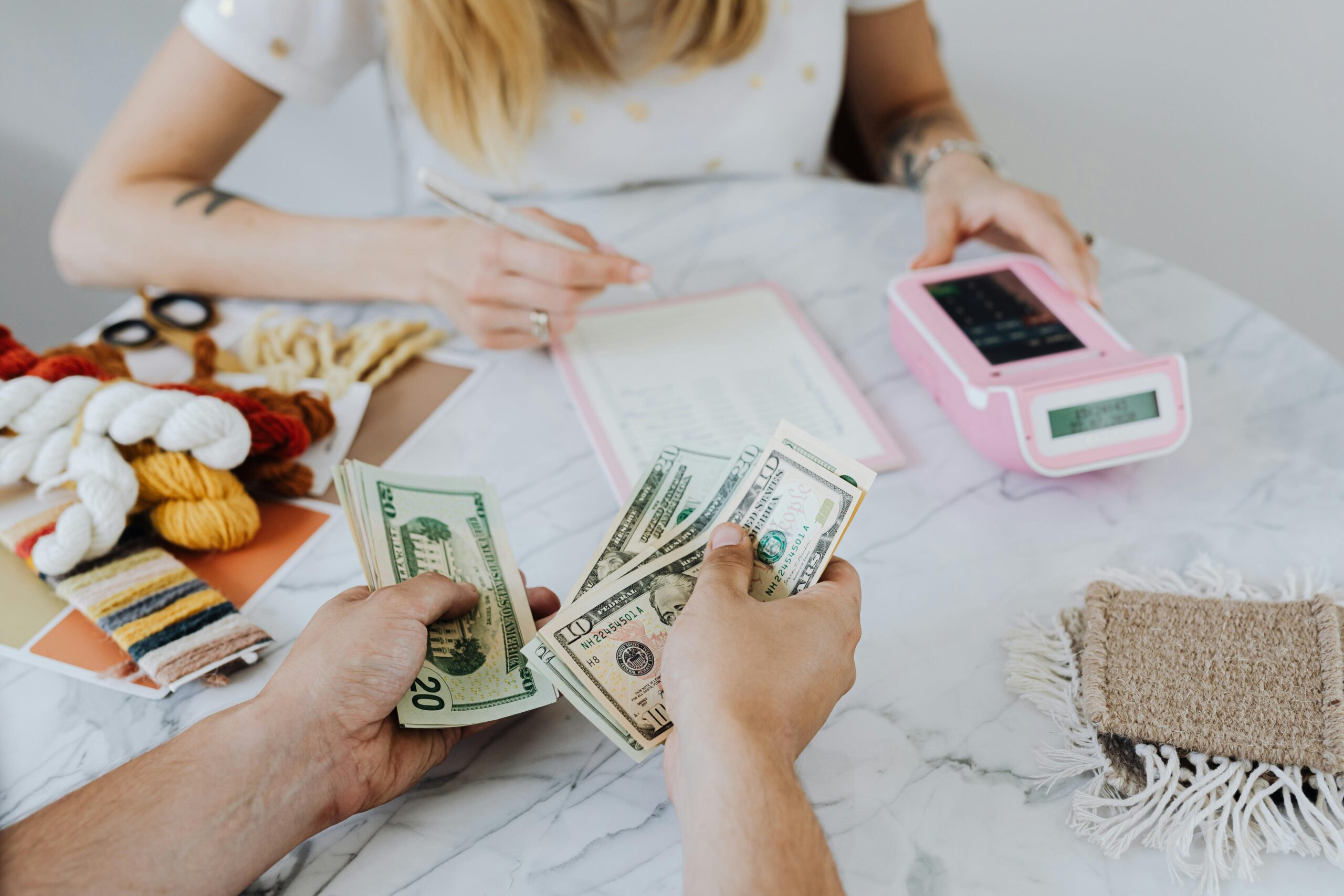cash handling supplies