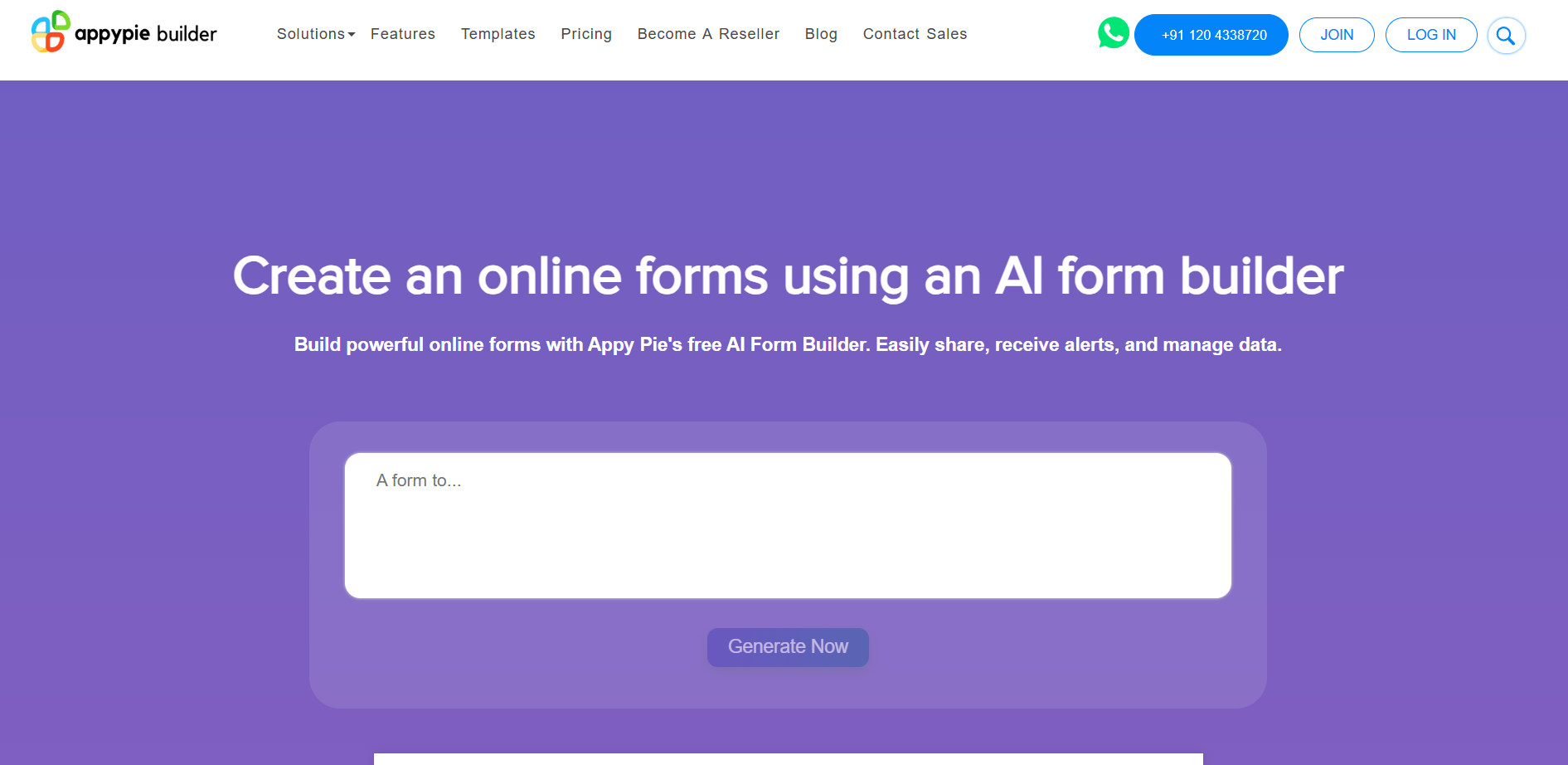 Appy Pie AI Form Builder