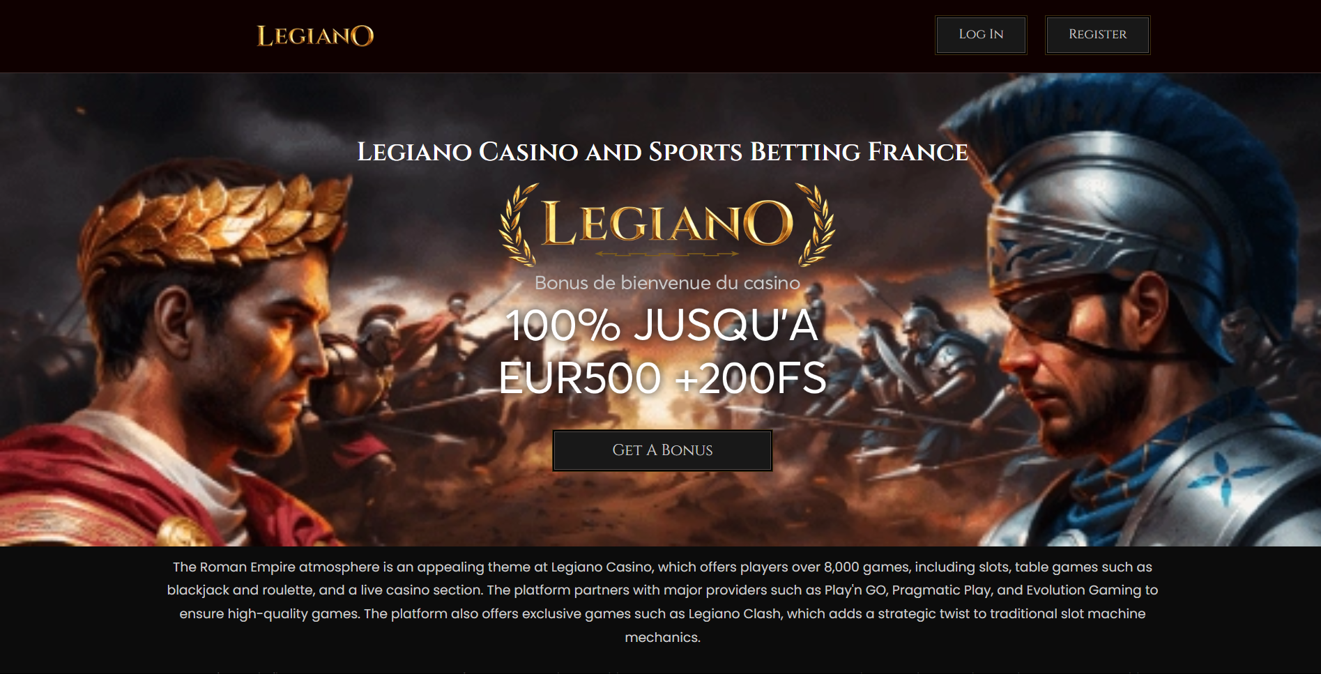How to start playing at Legiano Casino