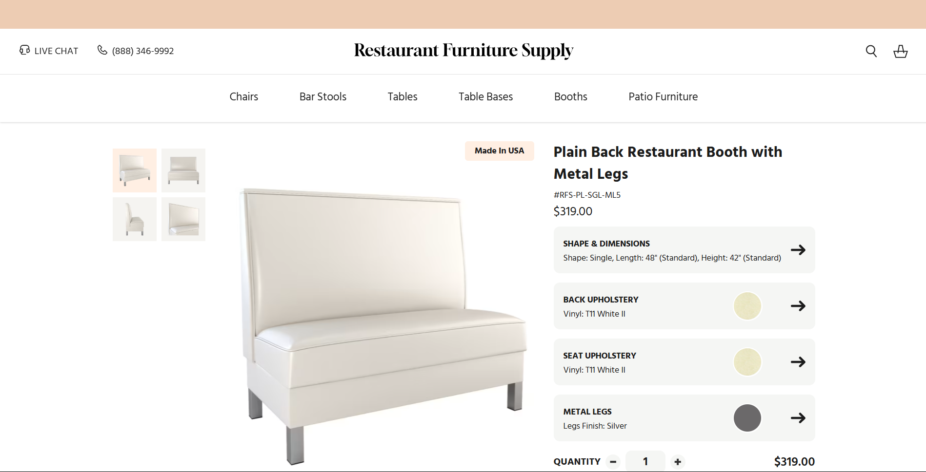high-end restaurant booths