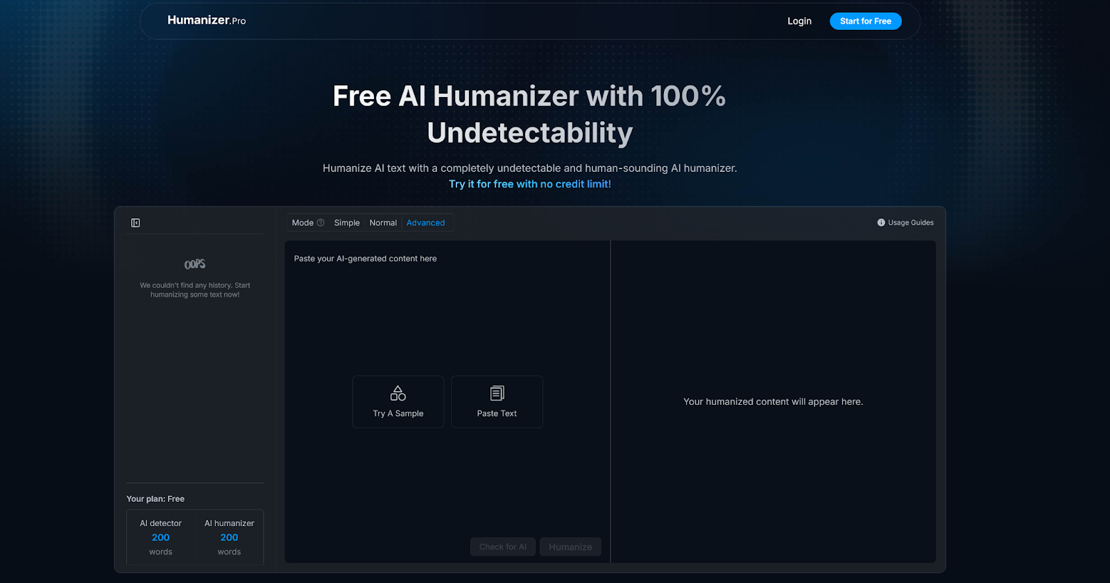 Humanizer.Pro for marketing copy 