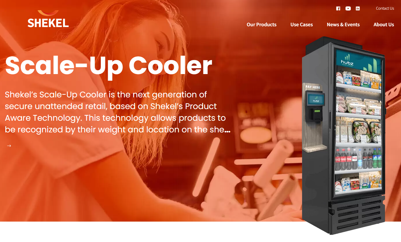 vending machine website design 