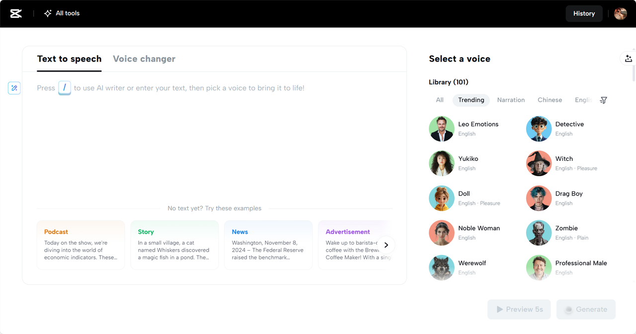 AI voice changer with accent and style customization 