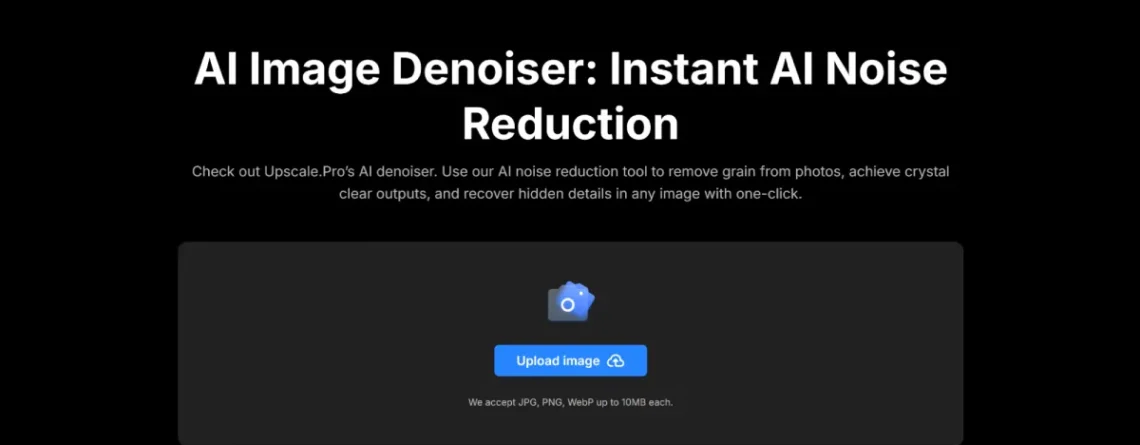 Free AI Image Denoiser – Remove Photo Noise Instantly
